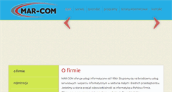 Desktop Screenshot of mar-com.pl