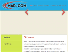 Tablet Screenshot of mar-com.pl